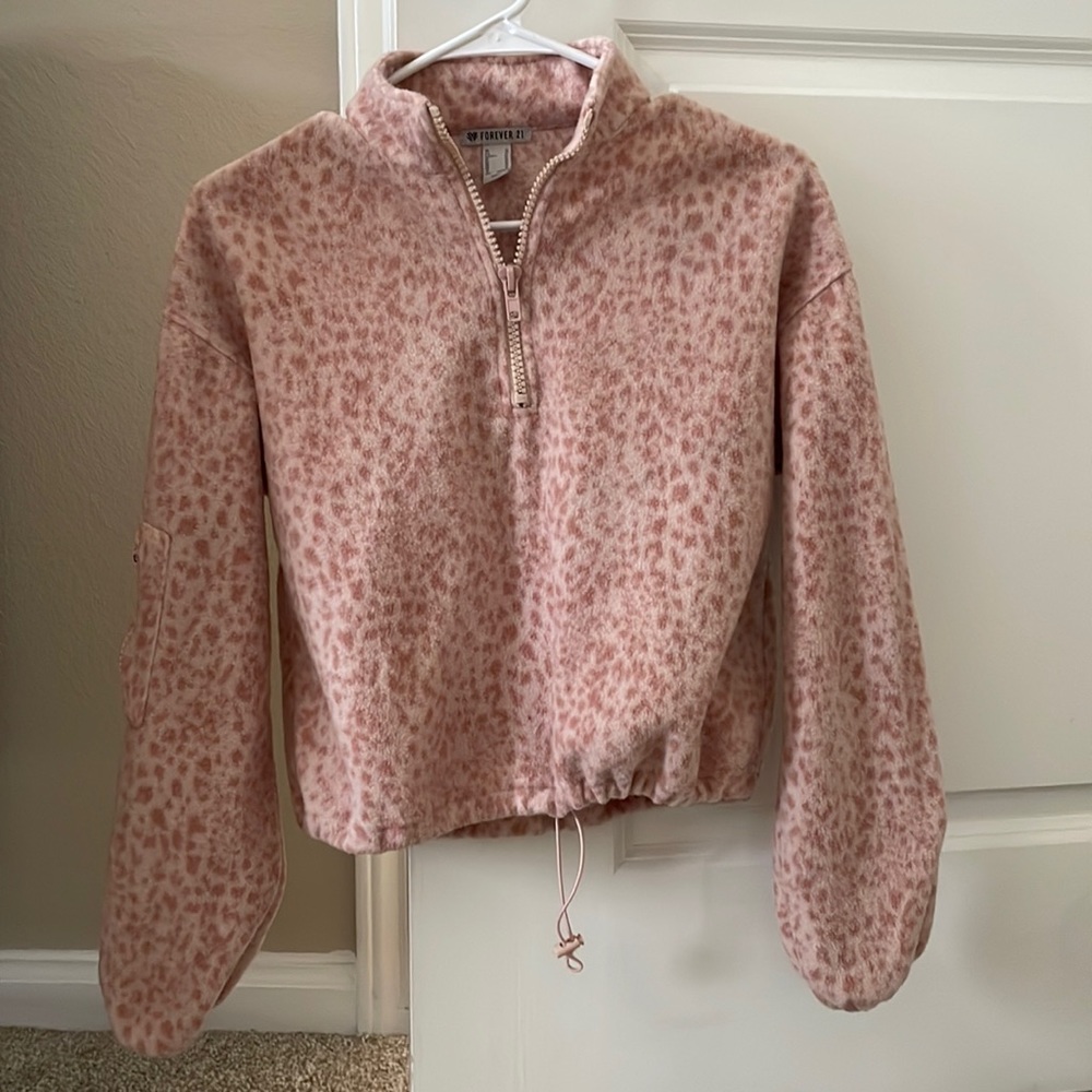Light Pink Leopard Pullover
